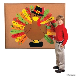 Write in Turkey Feather Jumbo Bulletin Board Set - 26 pcs.